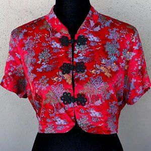 💜Red Chinese-style Jacket/Caplet